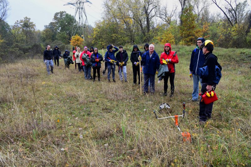 A munkák megkezdése előtt a szervezők bemutatták az önkénteseknek a védett területet (Fotó: Bajor Zoltán) A munkák megkezdése előtt a szervezők bemutatták az önkénteseknek a védett területet (Fotó: Bajor Zoltán)