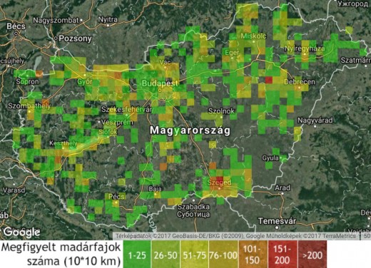 2017. őszének (szeptember - november) adatai a MAP Áttekintő térképén (2017.12.01.) 2017. őszének (szeptember - november) adatai a MAP Áttekintő térképén (2017.12.01.)