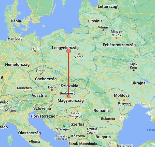 Lengyel gyűrűs foltos nádiposzáta útvonala (Forrás: Tringa)