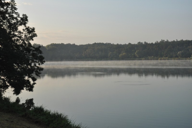 A tó hajnalban. (Fotó: Lendvai Csaba)
