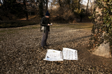 Az MME Madárbarát kert tanösvényének mobil változata (Fotó: Orbán Zoltán).