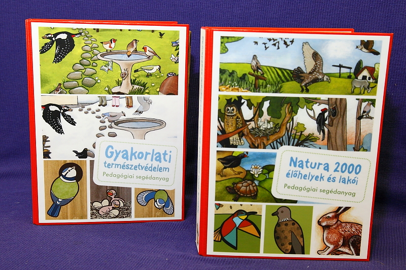 Az MME Natura 2000 és gyakorlati természetvédelem játékos foglalkoztatósorozata ismeretterjesztő füzeteinek gyűjtőmappái (Fotó: Orbán Zoltán)