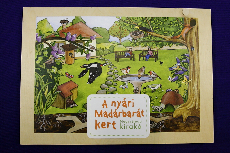 Az MME nyári Madárbarát kert többrétegű kirakója (Fotó: Orbán Zoltán)