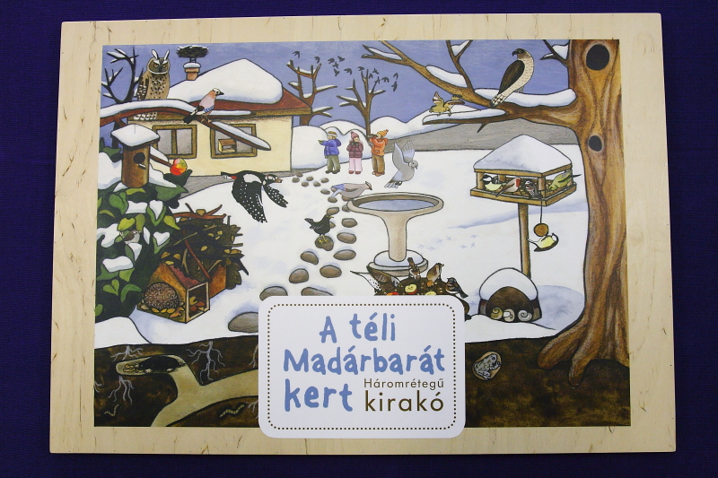Az MME téli Madárbarát kert többrétegű kirakója (Fotó: Orbán Zoltán)