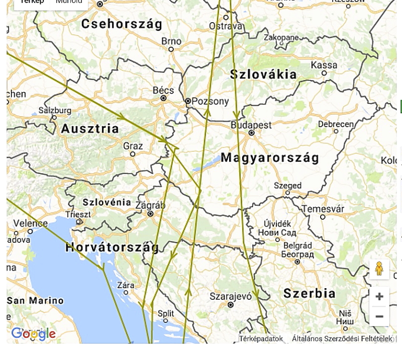 "Larry", az angol jeladós kakukk négyszer járt Magyarországon 2015-2017 között (forrás: www.bto.org).