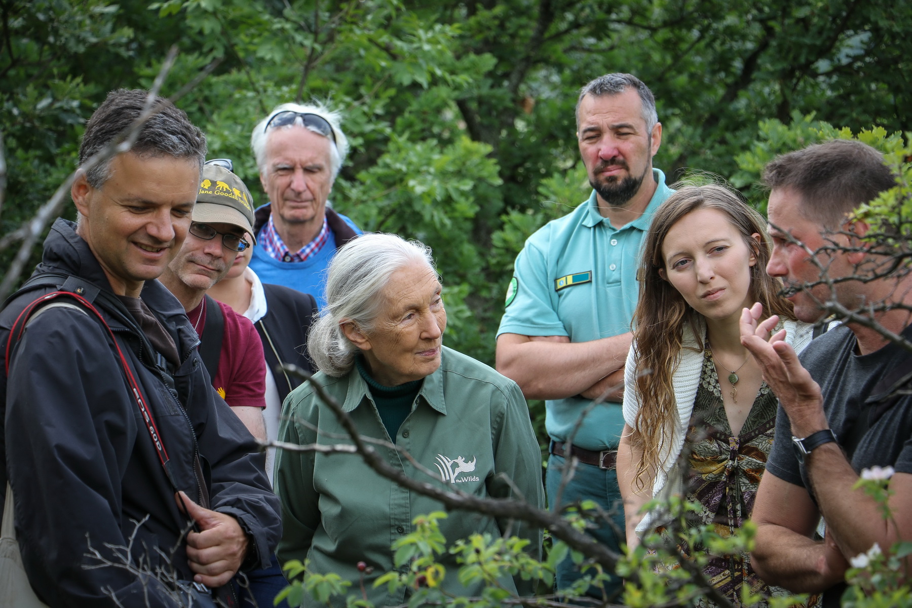 Jane Goodall nagyon élvezte a tanösvényen tett sétát