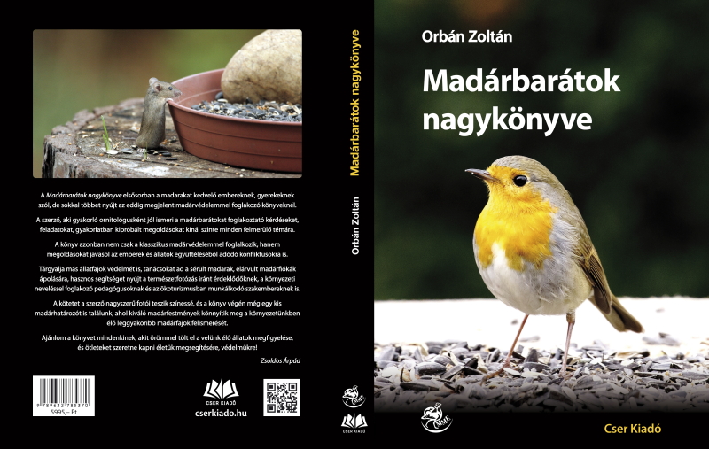 Orbán Zoltán - Madárbarátok nagykönyve (Cser Kiadó, 2019) külső borító