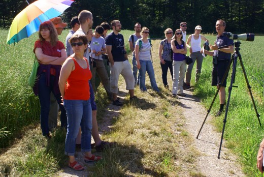 A tanulmányút résztvevői Martin Weggler (Orniplan) vezetésével (Fotó: Nagy Dénes) A tanulmányút résztvevői Martin Weggler (Orniplan) vezetésével (Fotó: Nagy Dénes)