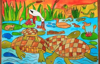 Különdíjas mocsári teknős rajz (Taricska Viktor)